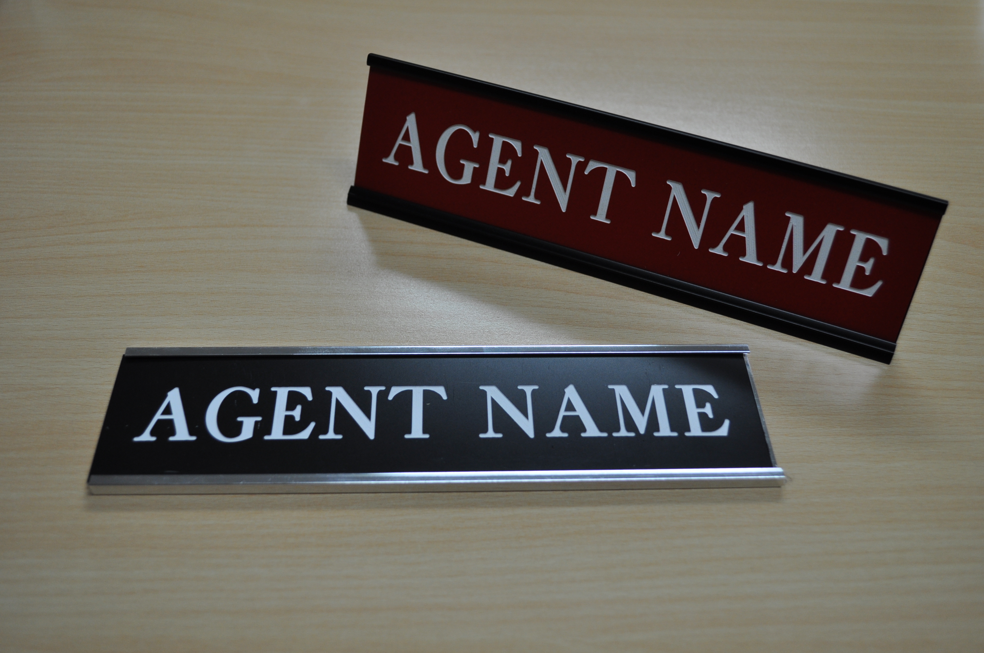  NAME PLATE WITH WALL HOLDER (3x12) NP0008